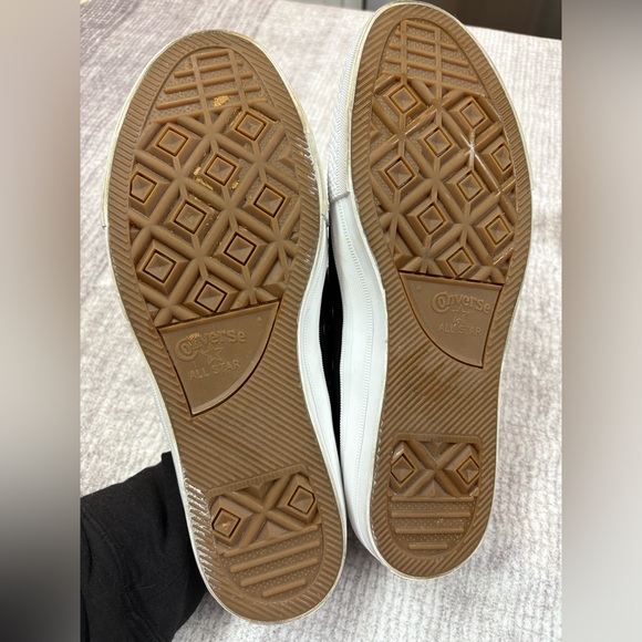 BLING Converse Chuck Taylor Custom Low Top Sneakers Womens 11 Black Pearl Event - Picture 9 of 9